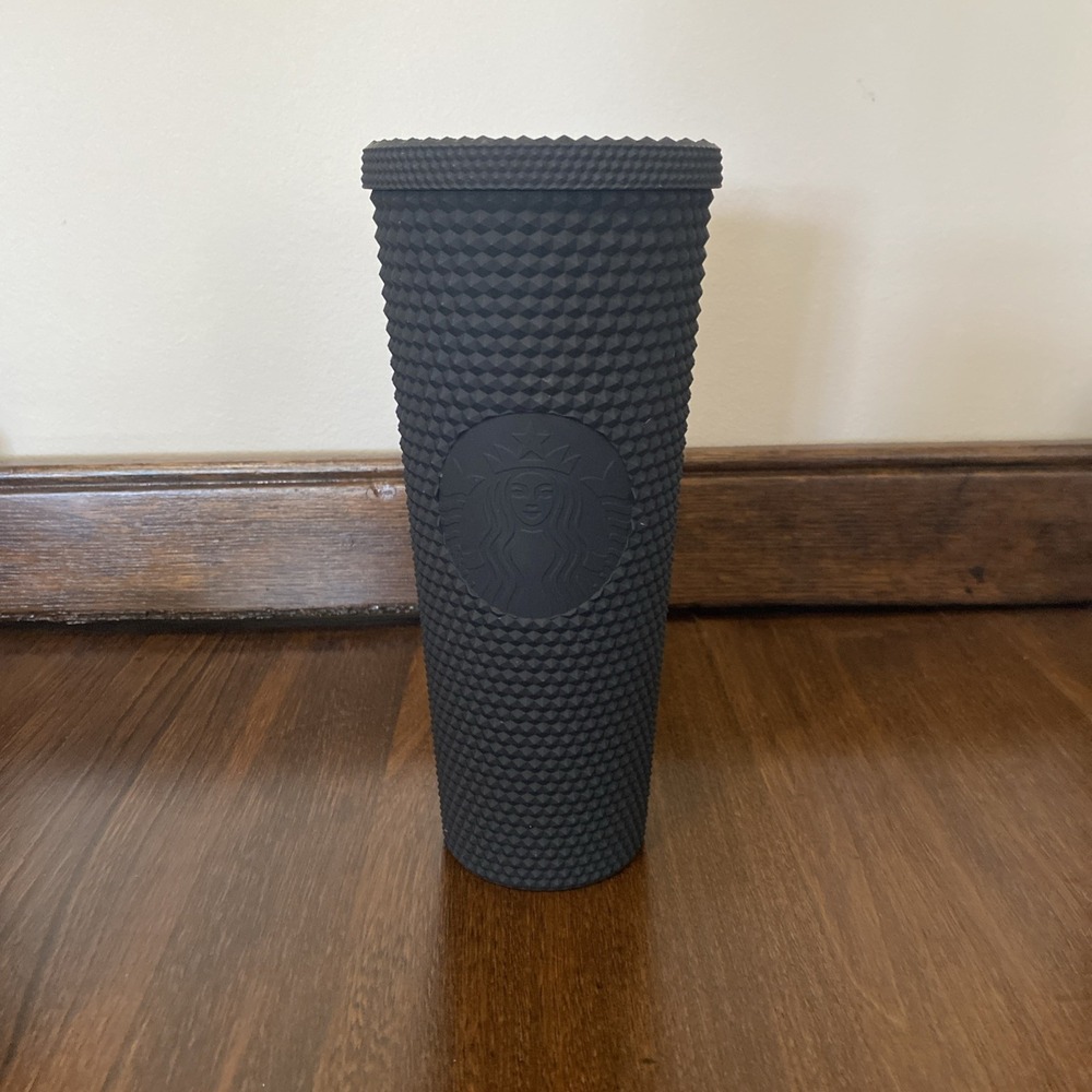 Starbucks Cold Cup 24oz Matte Black Studded Tumbler Collectible Limited Edition